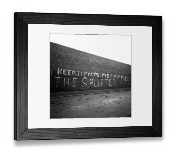 Framed Print : Wall Message Framed Print : Wall Message