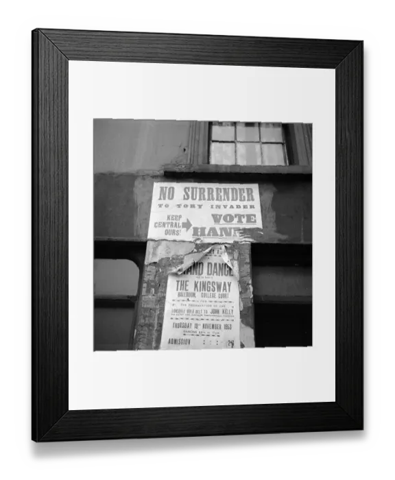Framed Print : Belfast Poster Framed Print : Belfast Poster