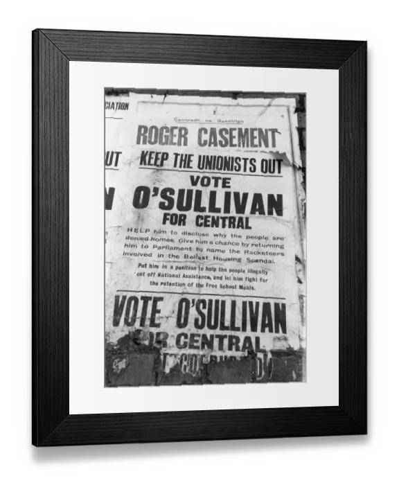 Framed Print : Election Poster Framed Print : Election Poster