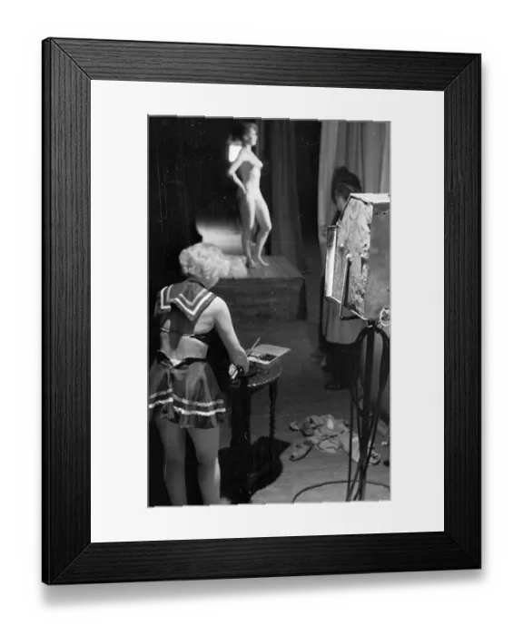 Framed Print : Painting Nude