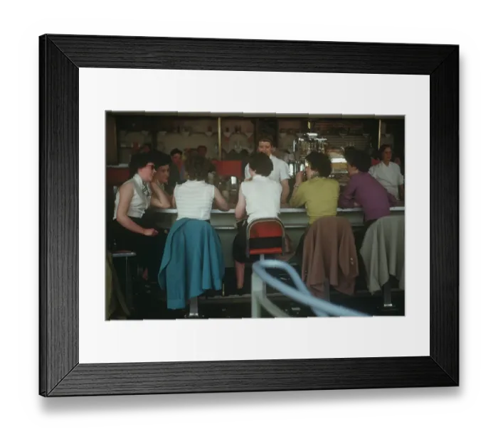 Framed Print : Blackpool. Ladies sitting at a bar in Blackpool, England circa 1954 Framed Print : Blackpool. Ladies sitting at a bar in Blackpool, England circa 1954