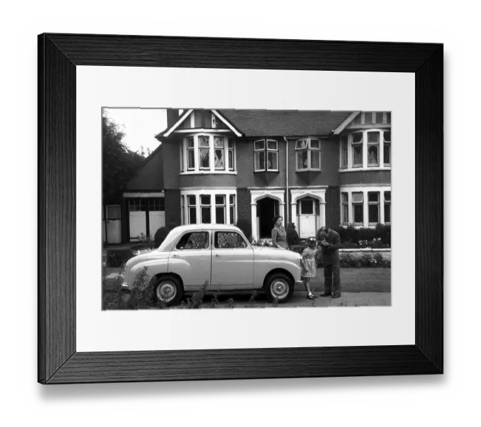 Framed Print : Car In Suburbia Framed Print : Car In Suburbia
