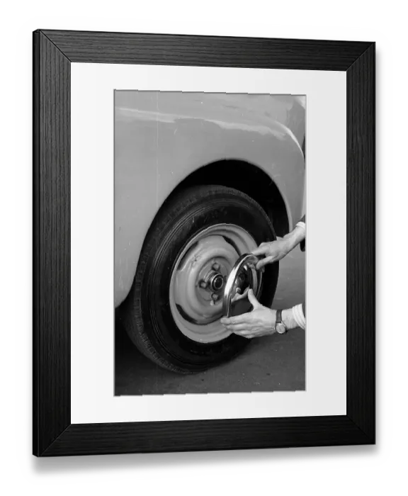 Framed Print : Extras. 19th September 1953: Chromium nave plates Framed Print : Extras. 19th September 1953: Chromium nave plates