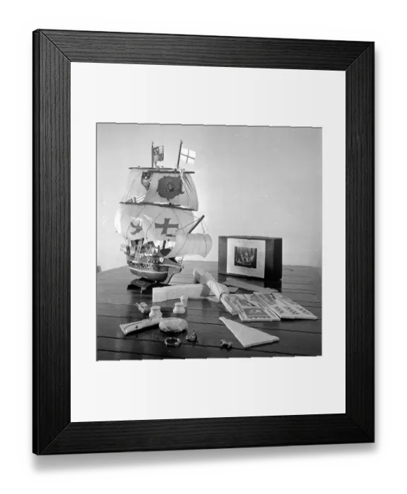 Framed Print : Model Boat
