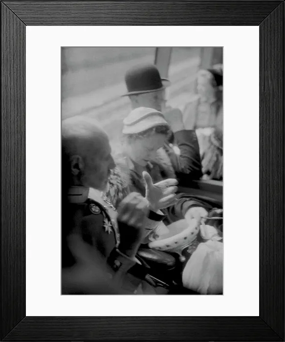Framed Print : Nobility Using Tube Train To Attend Coronation, 1953 Framed Print : Nobility Using Tube Train To Attend Coronation, 1953