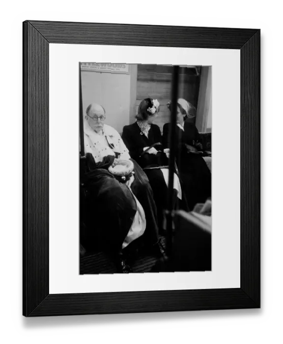 Framed Print : A Baronet On A Tube Train, 1953 Framed Print : A Baronet On A Tube Train, 1953