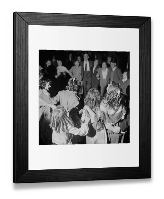 Framed Print : Dancing At Coronation Party