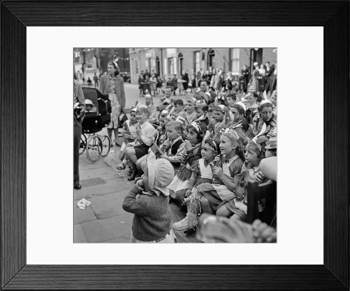 Framed Print : Coronation Party