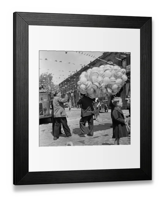 Framed Print : Coronation Party Balloons Framed Print : Coronation Party Balloons
