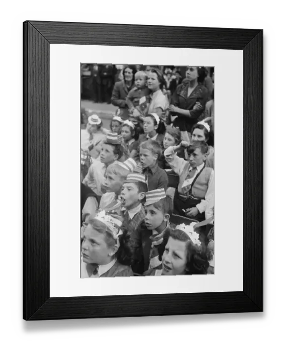 Framed Print : Coronation Party