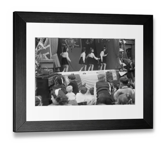 Framed Print : Coronation Party Entertainment Framed Print : Coronation Party Entertainment