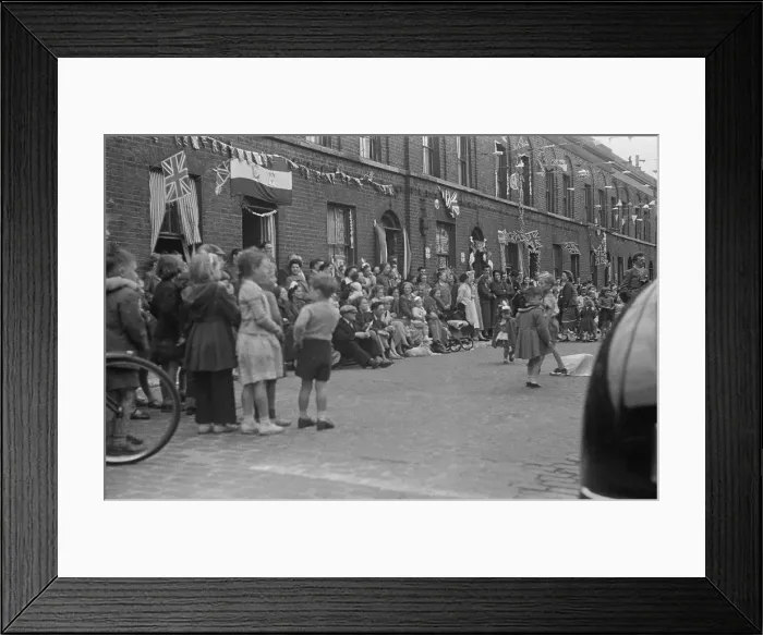 Framed Print : Coronation Party