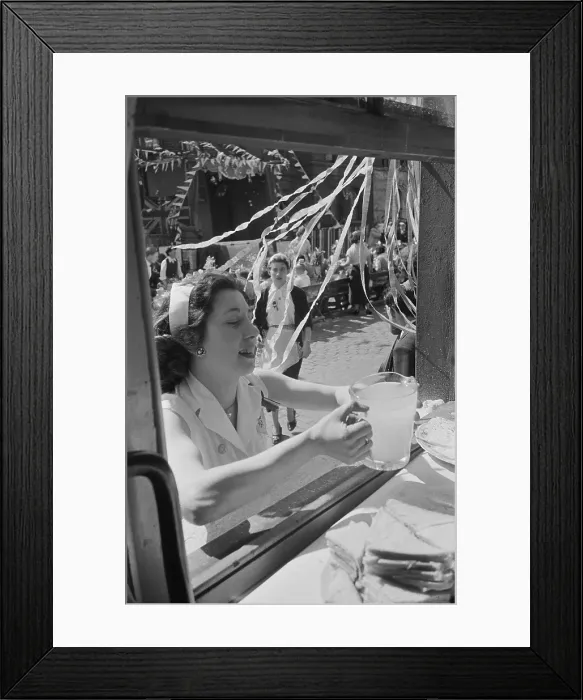 Framed Print : Coronation Party