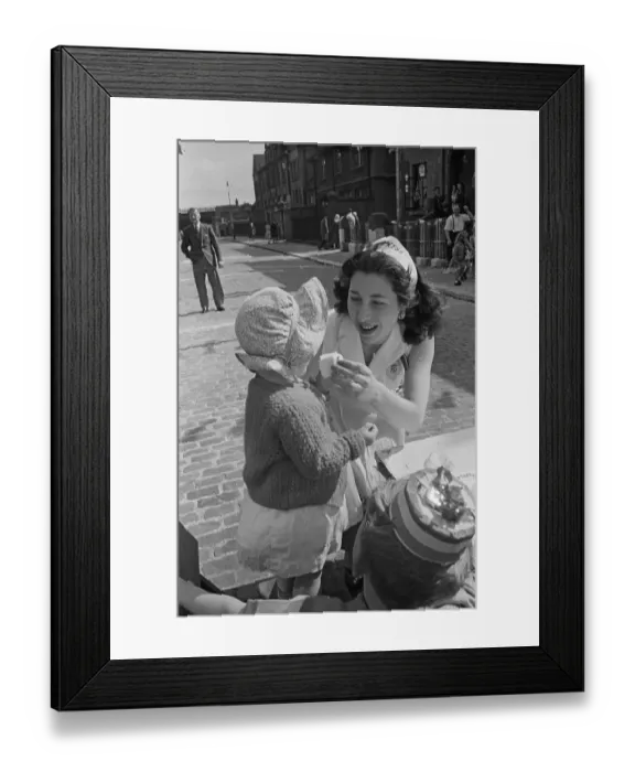 Framed Print : Coronation Party