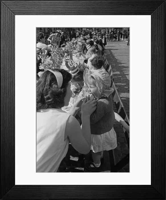 Framed Print : Coronation Party