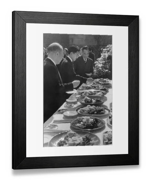 Framed Print : Akihito At London Garden Party