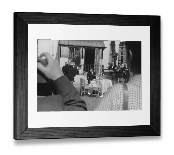 Framed Print : Akihito At London Garden Party Framed Print : Akihito At London Garden Party