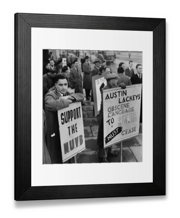 Framed Print : Factory Strike Framed Print : Factory Strike