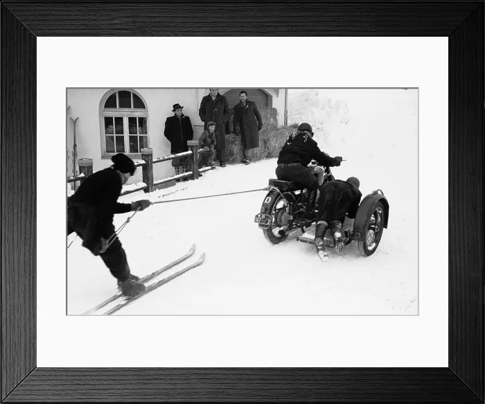 Framed Print : Sidecar Ski Framed Print : Sidecar Ski