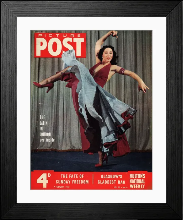 Framed Print : Flamenco. 7th February 1953: Vadja Deloro, ballerina and flamenco dancer Framed Print : Flamenco. 7th February 1953: Vadja Deloro, ballerina and flamenco dancer