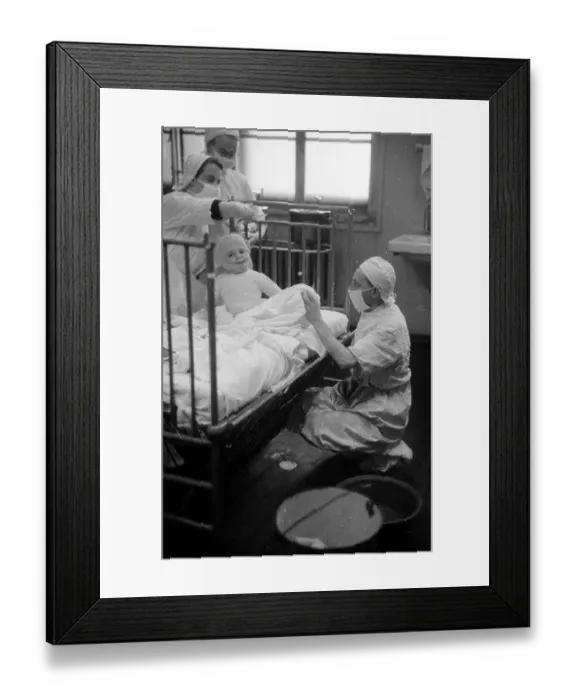 Framed Print : Burns Dressing Framed Print : Burns Dressing