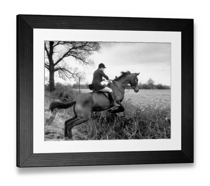 Framed Print : Hunter On Horseback Framed Print : Hunter On Horseback