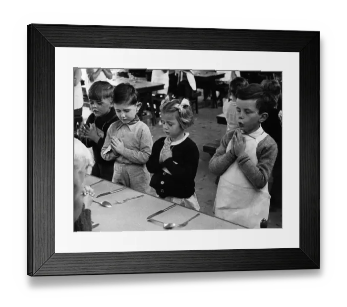 Framed Print : Prayers At Lunch Framed Print : Prayers At Lunch