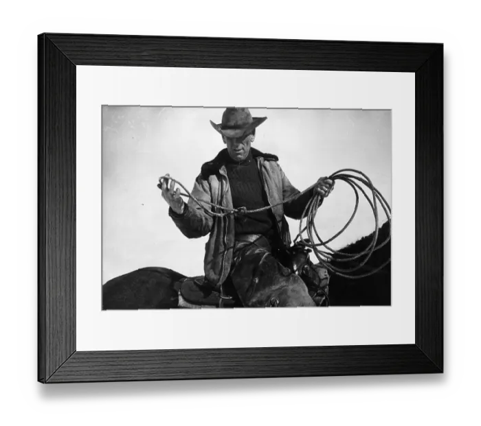 Framed Print : Man And Lasso Framed Print : Man And Lasso