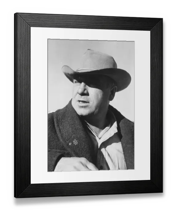 Framed Print : Oil Man. December 1951: George Tosh a Canadian oil driller Framed Print : Oil Man. December 1951: George Tosh a Canadian oil driller