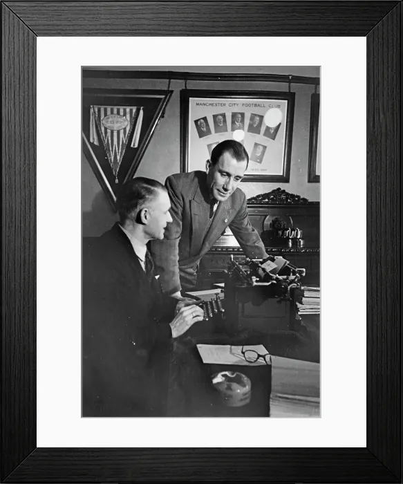 Framed Print : Manchester City Manager Framed Print : Manchester City Manager