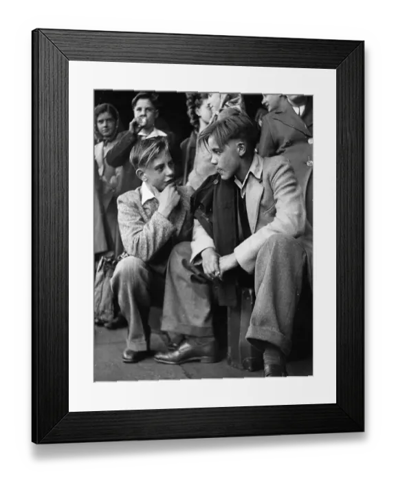 Framed Print : Salford Kids Framed Print : Salford Kids