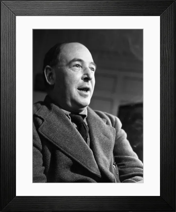 Framed Print : Cs Lewis. 25th November 1950: British writer Cs Lewis Framed Print : Cs Lewis. 25th November 1950: British writer Cs Lewis