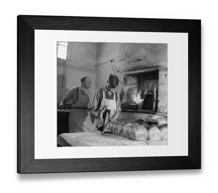 Framed Print : Boy Baking Bread Framed Print : Boy Baking Bread