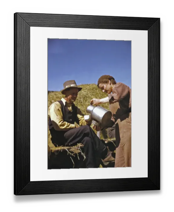 Framed Print : Farm Workers Take A Break Framed Print : Farm Workers Take A Break