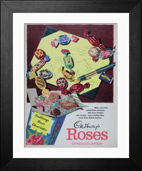 Framed Print : Cadbury's Roses Framed Print : Cadbury's Roses