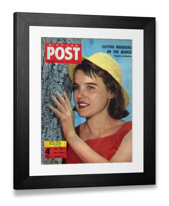 Framed Print : Baby Doll. 25th May 1957: Young actress Carroll Baker