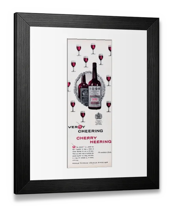 Framed Print : Cherry Heering Framed Print : Cherry Heering