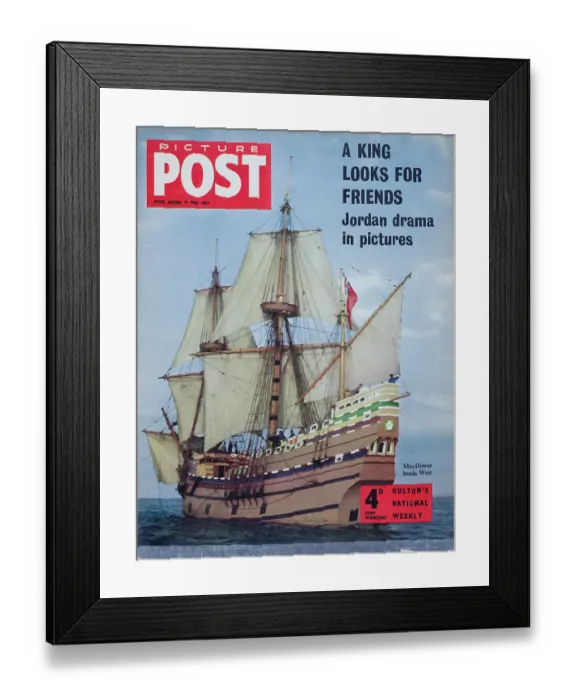 Framed Print : Mayflower II Heads West Framed Print : Mayflower II Heads West
