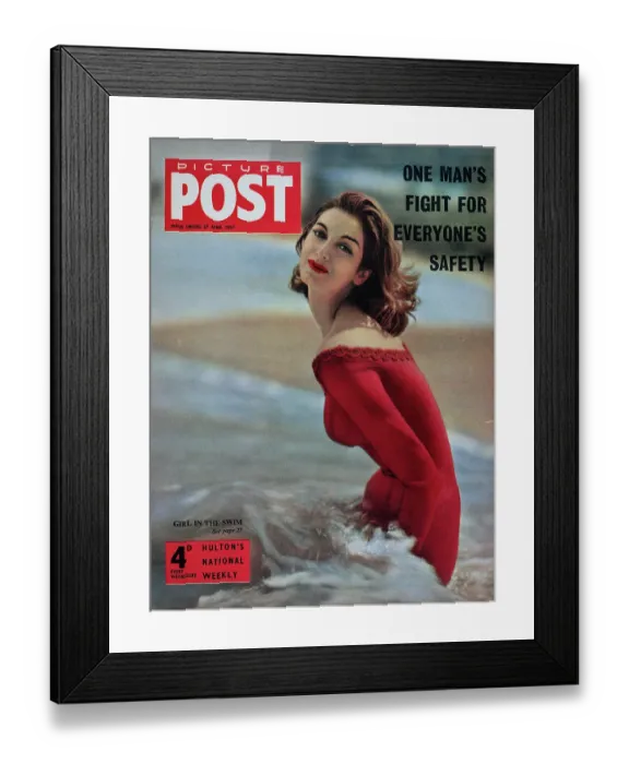 Framed Print : Girl In The Swim Framed Print : Girl In The Swim