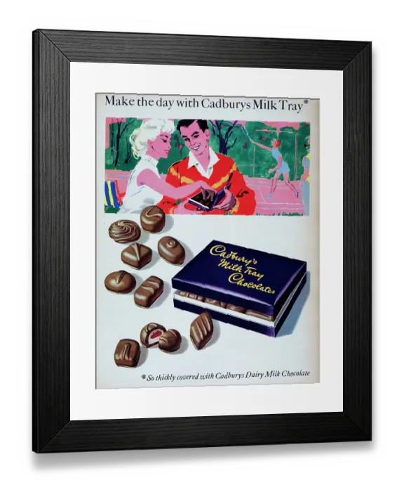 Framed Print : Cadbury's Milk Tray