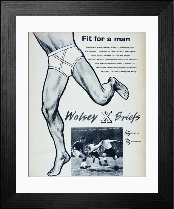 Framed Print : Wolsey X Briefs