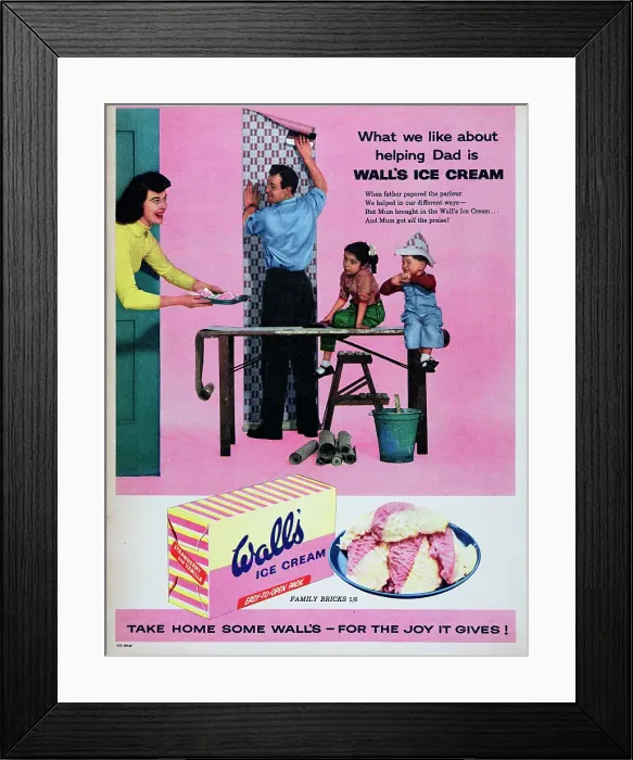 Framed Print : Wall's Ice Cream Framed Print : Wall's Ice Cream