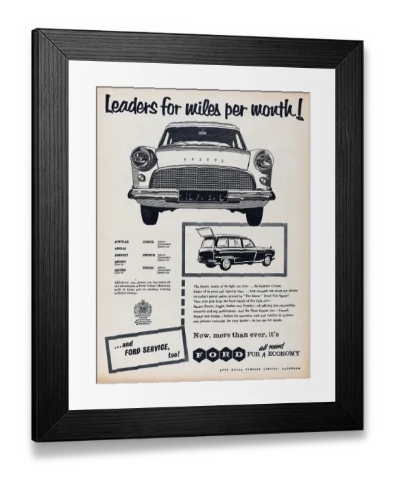 Framed Print : Ford Consul Framed Print : Ford Consul
