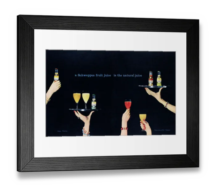 Framed Print : Schweppes Fruit Juice Framed Print : Schweppes Fruit Juice