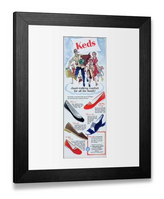 Framed Print : Keds Shoes Framed Print : Keds Shoes