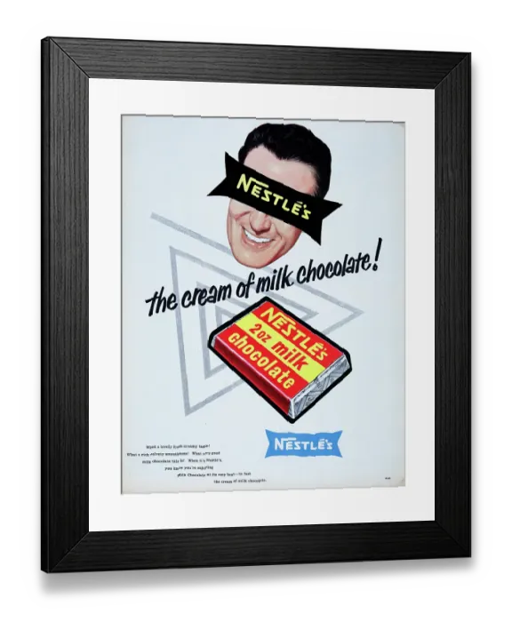 Framed Print : Nestle's Milk Chocolate Framed Print : Nestle's Milk Chocolate