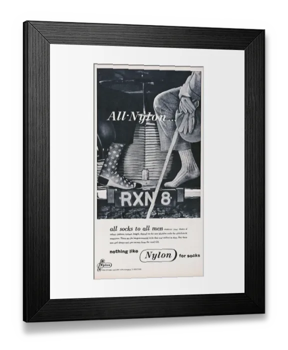 Framed Print : Nylon Socks Framed Print : Nylon Socks