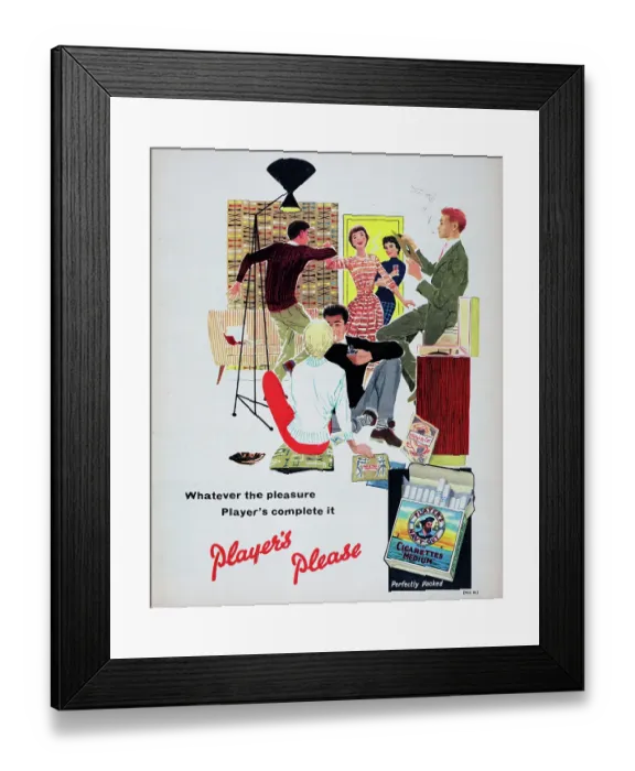 Framed Print : Player's Please Cigarettes Framed Print : Player's Please Cigarettes