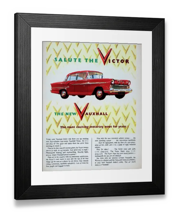 Framed Print : Vauxhall Victor Framed Print : Vauxhall Victor
