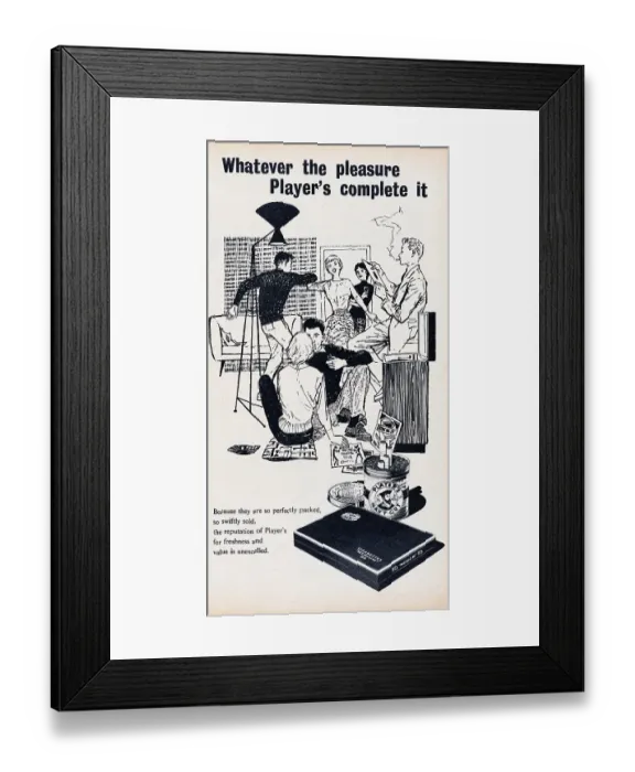 Framed Print : Player's Cigarettes Framed Print : Player's Cigarettes